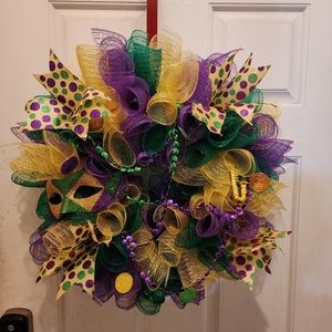Mardi Gras Wreath